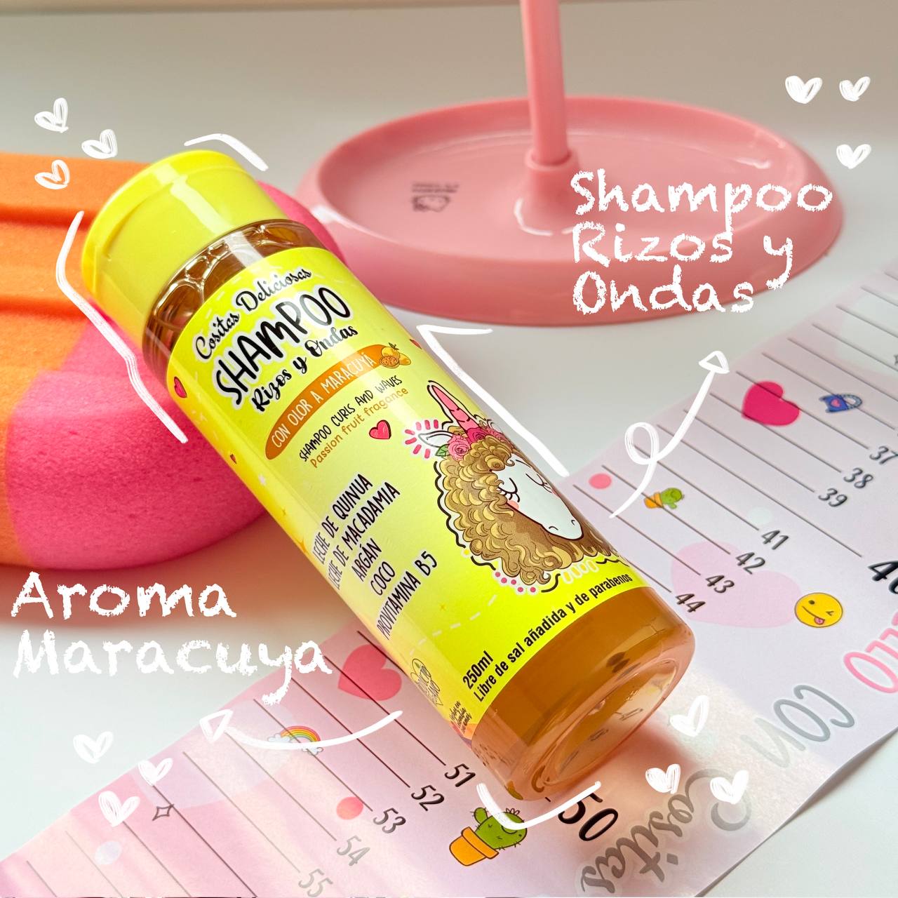 Shampoo Rizos & Ondas "Cositas Deliciosas" – Definición, Hidratación y Movimiento Natural 250 ml